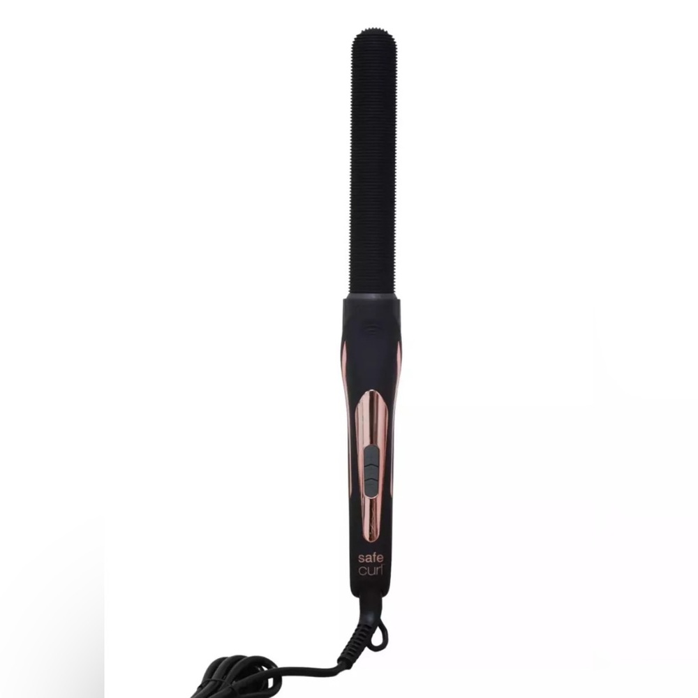 Maxius Safecurl Silicone Curling Wand with Burnstop Heatguard  1 1/8" Barrel
